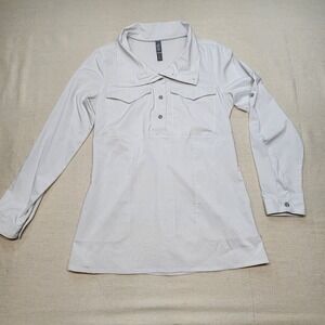 Womens Mountain Hardwear Citypass Popover Tunic Shirt Grey Small High Neck